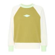 Ball Raglan Crew Neck Sweatshirt Moss Green Multicolor, Dam