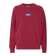 Ball Rimini Raglan Crew Neck Sweatshirt Bordeaux Red, Dam