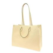 Louis Vuitton Vintage Pre-owned Tyg louis-vuitton-vskor Beige, Dam