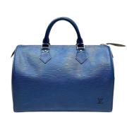 Louis Vuitton Vintage Pre-owned Tyg louis-vuitton-vskor Blue, Dam