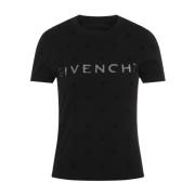 Givenchy Svart kortärmad T-shirt Black, Dam