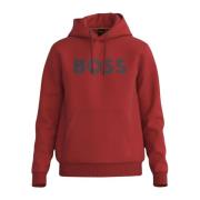 Hugo Boss Herr Basic Hoodie Red, Herr