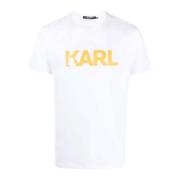 Karl Lagerfeld Herr Logo Regular T-shirt White, Herr