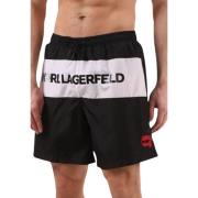 Karl Lagerfeld Herrbadkläder Ironik 2.0 Boardshorts Black, Herr