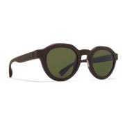 Mykita DIA Solglasögon Brun/Grön Solid Brown, Unisex