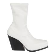 Stella McCartney Vita Cowboy Ankelboots Aw22 White, Dam