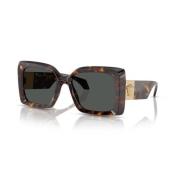 Versace Djärva fyrkantiga solglasögon Brown, Dam