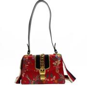 Gucci Vintage Pre-owned Tyg gucci-vskor Red, Dam