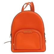 Michael Kors Pre-owned Pre-owned Tyg ryggsckar Orange, Dam