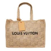 Louis Vuitton Vintage Pre-owned Tyg louis-vuitton-vskor Beige, Dam