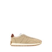 Tod's Stiliga Beige Läder Sneakers Beige, Herr