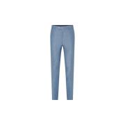 Oscar Jacobson Slim Fit Linnebyxor Blå Blue, Herr