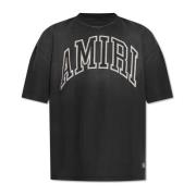 Amiri T-shirt med logotyp Gray, Herr