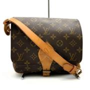 Louis Vuitton Vintage Pre-owned Canvas axelremsvskor Brown, Dam