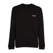 Dondup Svart Sweater Felpa Black, Herr