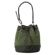 Louis Vuitton Vintage Pre-owned Canvas axelremsvskor Green, Dam