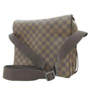 Louis Vuitton Vintage Pre-owned Tyg axelremsvskor Brown, Dam