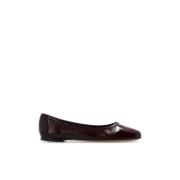 Chloé Läder Ballet Flats Marcie Red, Dam