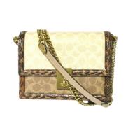 Coach Pre-owned Pre-owned Tyg axelremsvskor Beige, Dam