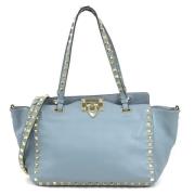 Valentino Vintage Pre-owned Tyg handvskor Blue, Dam