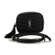 Yves Saint Laurent Vintage Pre-owned Tyg axelremsvskor Black, Dam