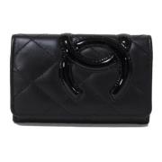 Chanel Vintage Pre-owned Laeder nyckelhllare Black, Dam