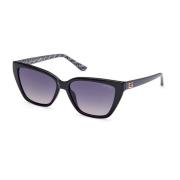 Guess Cat-eye solglasögon i blank svart Black, Dam