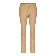 Hugo Boss Stretch-Jersey Slim-Fit Byxor Beige, Dam