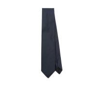 Lanvin Navy Blue Satin Duchess Tie Blue, Herr