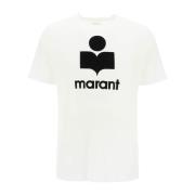 Isabel Marant Logo Linne T-shirt White, Herr