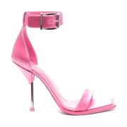 Alexander McQueen Stiliga Sandaler för Modemedvetna Fötter Pink, Dam