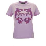 Versace Jeans Couture Stiliga T-shirts och Polos Purple, Dam