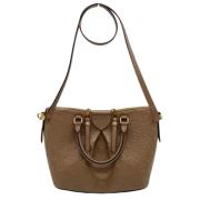 Louis Vuitton Vintage Pre-owned Tyg louis-vuitton-vskor Beige, Dam