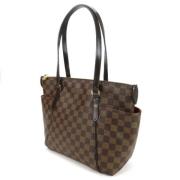 Louis Vuitton Vintage Pre-owned Tyg axelremsvskor Brown, Dam