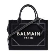 Balmain Axelväska med logotyp Black, Dam