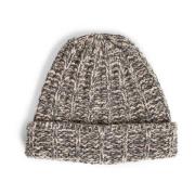 Maison Margiela Chunky Ribbed-Knit Beanie Hat Gray, Herr