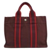 Hermès Vintage Pre-owned Canvas handvskor Brown, Dam