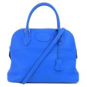 Hermès Vintage Pre-owned Tyg handvskor Blue, Dam