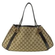 Gucci Vintage Pre-owned Canvas totevskor Brown, Dam