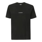 C.p. Company Tryckt Logotyp T-shirt Black, Herr