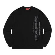 Supreme Begränsad upplaga Side Logo Crewneck Svart Black, Herr