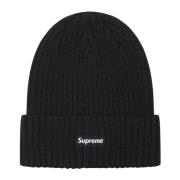 Supreme Svart Overdyed Beanie Limited Edition Black, Unisex