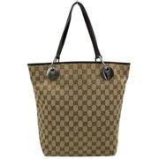 Gucci Vintage Pre-owned Tyg gucci-vskor Beige, Dam