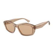 Emporio Armani Brun Acetat Solglasögon för Kvinnor Brown, Dam