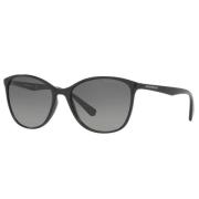 Emporio Armani Svart Acetat Dam Solglasögon Black, Dam