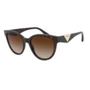 Emporio Armani Brun Acetat Dam Solglasögon Brown, Dam