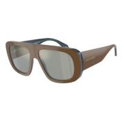 Giorgio Armani Brun Acetat Solglasögon för Kvinnor Brown, Dam