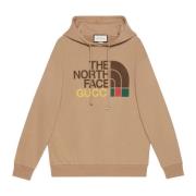 Gucci Begränsad upplaga Bomull Hoodie Brun Brown, Herr