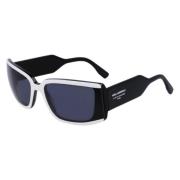 Karl Lagerfeld Svart Acetat Solglasögon Black, Unisex