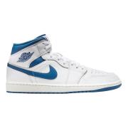 Nike Begränsad upplaga Air Jordan 1 Mid Industrial Blue White, Herr